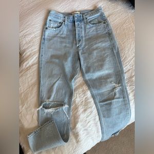 Agolde Riley Crop in Shatter sz 25